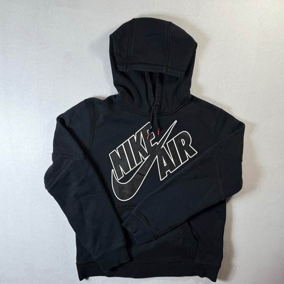 Nike Air Hoodie Men's Medium Sweatshirt Hooded Pullover Black‎ - Picture 2 of 8
